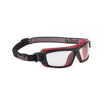 Bolle Safety Ultim8 투명 렌즈가 있는 얼티밋 안경 블랙/레드 투명 단일사이즈