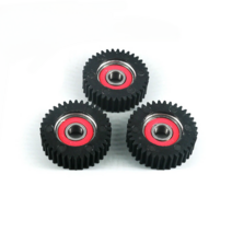 모터용 클러치 36t 유성 기어 전기 자전거 부품 3개 8mm 나일론 베어링, Type D Black