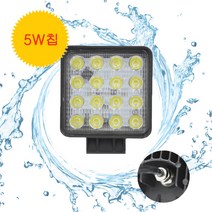 LED써치라이트 ip68 80W, 60도, 화이트, 1개