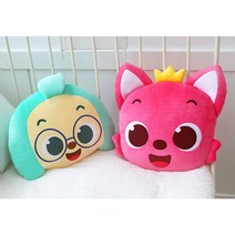 핑크퐁 원더스타 얼굴쿠션 2종, 핑크퐁쿠션(호기)