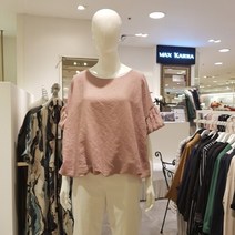 DB_ 막스카라 라운드 셔링소매 블라우스 (M12QWB379)