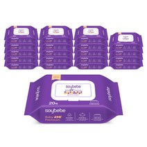 소이베베 베이비 아토 프리미엄 휴대용 물티슈(20매) x 20팩
