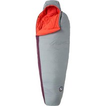 빅아그네스 Elsie 15 침낭 - 여성용 3계절 동계 298944, Gray/Paprika, Regular - Right Zip