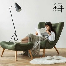 개인 소파의자 게으른 페브릭 소파 북유럽 캐주얼, 개인 (레귤러)그레이 코듀로이