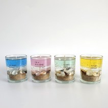 달빛마녀캔들 5온즈 4개 바다캔들 만들기 DIY 키트-(150ml), 블랙체리, 핑크