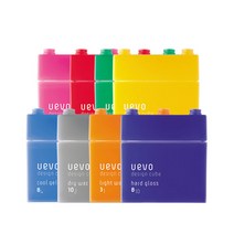 데미 우에보 디자인 큐브왁스 8종 80g, 회색-드라이왁스