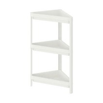 이케아 VESKEN 베스켄 코너선반유닛 화이트 33x33x71/욕실선반/사이드/수납장/진열장/인테리어, 선택완료