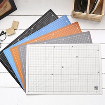 윈스타 칼라 데스크 매트 A3 책상 고무판 패드 깔판, 화이트그레이