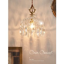 미니 크리스탈 샹들리에 복도 현관 포인트 방문 앞 수정 행잉 램프, 샹들리에 트럼펫