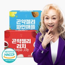 [참앤들황토농원]데이앤 리치곤약젤리 1박스+파인애플 1박스, 단품, 단품