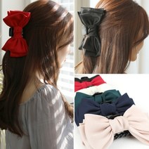 기타 바보사랑[링코]연예인 왕리본 집게핀 헤어핀 머리핀