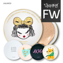 [라라베시 공식] 악마쿠션 광채커버 FW타입, 본품+리필1(시바이누), 옐로우21호