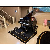 피아노방진매트 피아노 방음 매트 새로운 두꺼운 삼각 모양 카펫 충격 흡수 방습 카펫에 로고자 수제 담요, 01 1.6*1.7쌀（세로판）, 02 스타인웨이