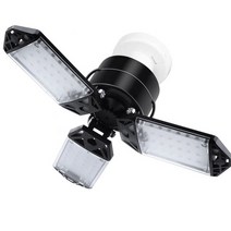 방폭등 LED 내압 산업용 접이식 차고 조명 10 개 조절 패널 E27/E26 천장 매장 작업 램프 작업장 산업 조명용 루멘 전구, [01] 3 Panels - 1 Piece