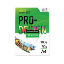 삼은파트너스 칼라레이저전용지 ProDesign 90g, A4(팩당 100매), 200매