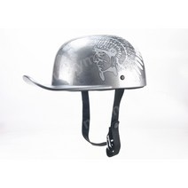 빈티지 전동킥보드헬멧 경량 할리 오토바이 여름 반모 스냅백헬멧, L, BQ-1 인디언