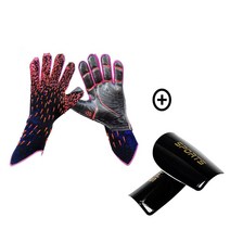 wrikri 라텍스 메쉬 원단 재질 축구 골키퍼 장갑, 레드, WBA