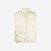 [정품] 오라리 수빈 하이 카운트 클로스 다운 베스트 페일 아이보리 - 22AW Suvin High Count Cloth Down Vest Pale Ivory 1208741