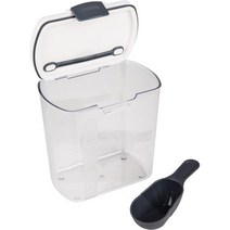 프렙웍스 PKS-120 플라스틱 2.5쿼트 프로키퍼 곡물 저장 용기 힌지 뚜껑 1피스 투명, Grain