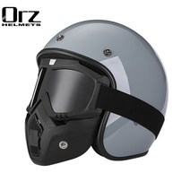 베스파 헬멧 레트로 바이크 초퍼 빈티지 오토바이 Motocicleta 오픈 페이스 카펫 카스코 투구 도트 승, 10 c3