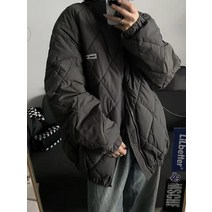 여성복 캐주얼 보온 블랙 패딩