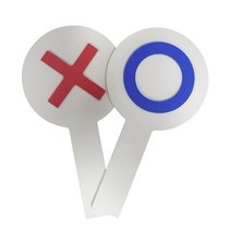 ox푯말 유튜브 게임용 양면 오엑스 돌출푯말