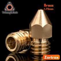 Trianglelab 슈퍼 Zortrax 황동 노즐 핫 엔드 키트 M200 M300 3D 프린터 1.75MM 나사 스레드 M6 압출기, [02] 2개 0.4MM