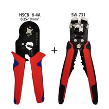 전기 압착 공구 키트 HSC8 6-4A 플라이어 다기능 와이어 스트리퍼 관형 터미널 블록 용, 07 hsc8 6-4A sw731