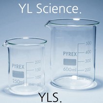 (YLS) PYREX Low Form Beaker (비커) 5ml ~ 1L (표준형 비이커) 강화유리비이커 파이렉스비이커 유리비커 고품질비이커, 100ml
