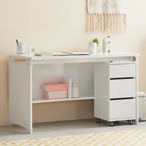 심플 3단서랍 편수책상 일자형 학생 싱글책상, 없음