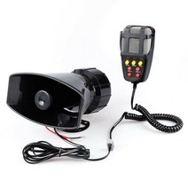에어혼 자동차 크락션 보안 순찰 시스템 말하는 스피커 12V 100W 범용 자동차 트럭 시끄러운 소리 경고 알, 02 7 sound