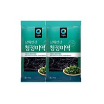 청정원 엄마손맛 맞벌이 우리가족 남해안산 청정 미역 40g(16인분) x2개 국민국 아기국 산모 자취 집밥 간편식 오이냉국 무침 생일 산모 출산 미소장국, 3세트