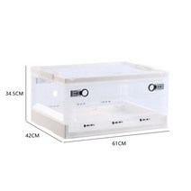 저소음 반려동물 산소방 산소발생기 접이식 코 산소흡입방지함, L