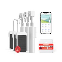 SwitchBot 스마트 전동 블라인드 키트 - 전기 3팩 2.4G WiFi 원격 제어 태양열 구동 Alexa Google Home 및 Siri와 호환 가능 광 감지 무제한 그룹