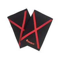 ROEGADYN-7Mm 크로스 스티프 네오프렌 무릎 패드 스포츠 압박 슬리브용 전문무릎 보호대 지원 슬리브, 01 Red, 01 S