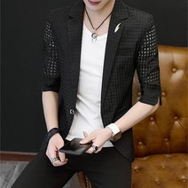 탕크 여름신상 남성 정장자켓 반팔자켓 점퍼 슬림핏