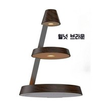 3단 무선충전기 스탠드 아이폰가능 무선이어폰 워치 충전가능, 03.월넛 브라운