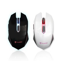 [지클릭커]GM-E5000 무소음 유선마우스 화이트/블랙 G-CLICKER, 블랙