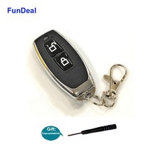 호이스트 리모컨 무선 원격 제어 스위치 송신 수신기 Fundeal 433mhz 범용 무선 rf 원격 제어 스위치 ac 220v 1ch 30a 릴레이 수신기 433 mhz for, 송신기 1개만