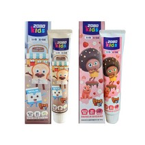 Tsm 2080 키즈 어린이치약 칼슘&불소로 충치 집중케어(베리믹스향+소다버블향), 브레드이발소 치약(베리믹스향5개+소다버블향5개)