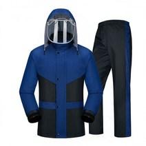 우의 남여고용 상하의세트 빅사이즈 우비 아웃도어 낚시 배달 SRC2105025Z, XL, 레드, 1개