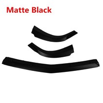 3Pcs W204 Bumper Lip Auto Splitter Mercedes Benz C Klasse C180 2011-2014, 01 Matter Black