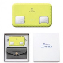 지헬스 휴대용 카드형 체지방 측정기 계산기 인바디 체중계 디지털 스마트 체성분 분석기 측정기 샤오미, 라임