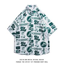 남자반팔티 남성해변티셔츠 셔츠 남성 캐주얼 스트리트 프린트 짧은 긴 소매 여성 2023 Hawaii Beach Oversize Fashion Harujuku Shirts Coup