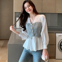 마마걸 빅사이즈 블라우스옷솔리드 화이트 긴 소매 셔츠 패션 사무실 레이디 탑 한국 스타일 여성 스플 라