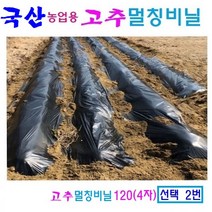 농업용 비닐 고추멀칭비닐 90 120 백색고추멀칭비닐 90 120텃밭비닐, 3. 1줄 배색고추비닐 90