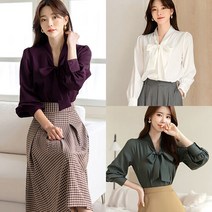 [시크라인]벨루나 타이 블라우스(CLLCB20)