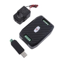 GHSHOP 디지털 에너지 미터 모듈 80 ~ 260V RS485 Modbus 모듈 100A USB-485 모듈, 설명, 블랙, 설명