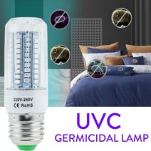 UV 살균 램프 B22 E26 E27 E12 E14 LED UVC 옥수수 벌브 살균기 30/102LED 홈 클린 에어 킬 Bacteri220V, 102LEDs 20W_B22 220V
