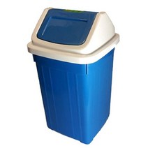 신나라-닷컴_사각휴지통 3호 15L 플라스틱 스윙뚜껑 학교 쓰레기통 회사 청소도구 다용도_ tlsskfk, S-N-선택사항없습니다